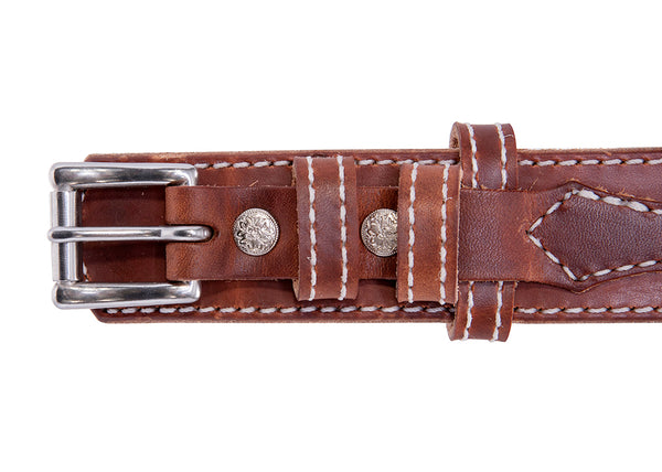 Classic Ranger Bullbelt® : Hot Dipped Tan Stitched Ranger Belt 1.50"