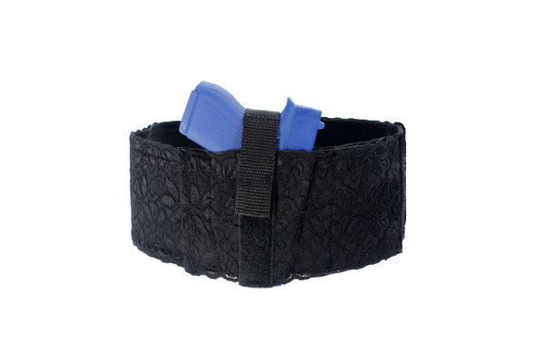 Women's White Lace Belly Band Holster