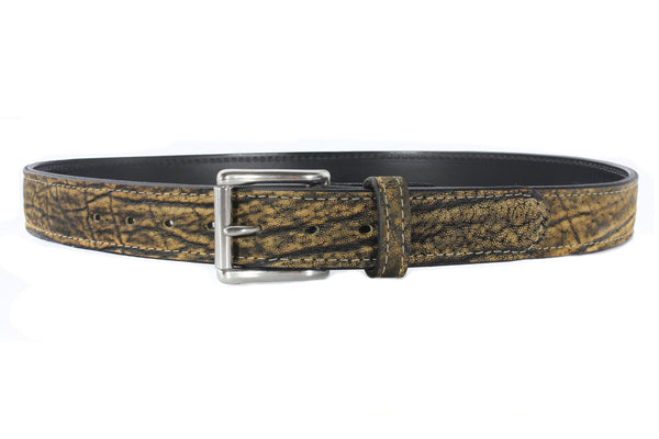 Tree Bark Elephant Hide Gun Belt