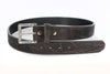 Dark Brown Elephant Hide Gun Belt-Daltech Force