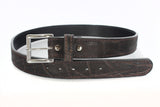 Dark Brown Elephant Hide Gun Belt