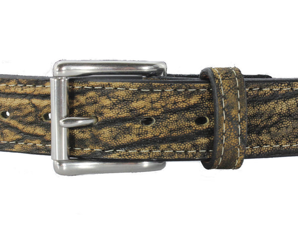Tree Bark Elephant Hide Gun Belt