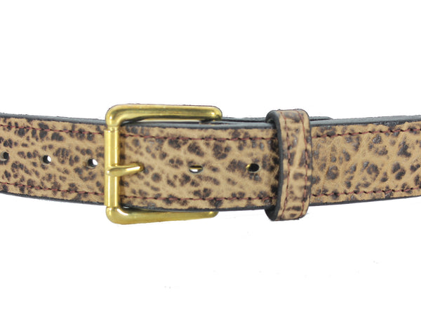 Rustic Brown Elephant Hide Gun Belt
