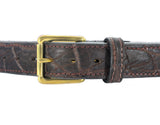 Dark Brown Elephant Hide Gun Belt