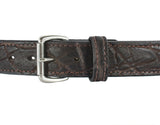 Dark Brown Elephant Hide Gun Belt
