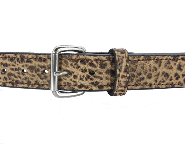 Rustic Brown Elephant Hide Gun Belt