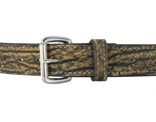 Tree Bark Elephant Hide Gun Belt