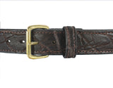 Dark Brown Elephant Hide Gun Belt