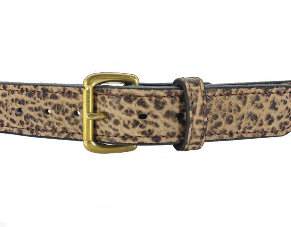 Rustic Brown Elephant Hide Gun Belt