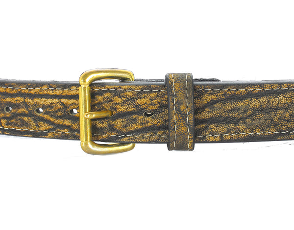 Tree Bark Elephant Hide Gun Belt
