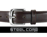 Italian Leather Steel Core Holster Belt