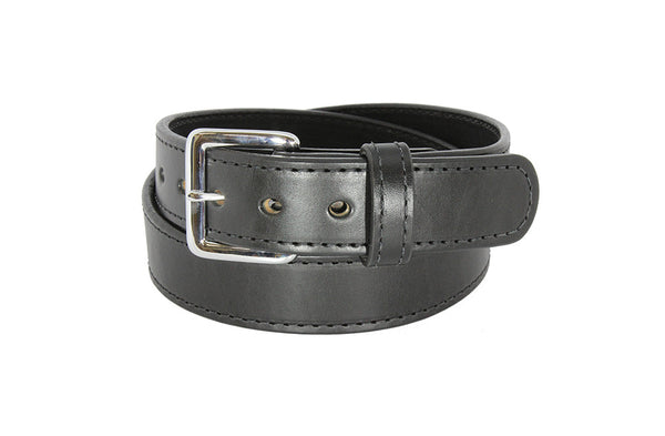 Stitched Leather Dress Belt