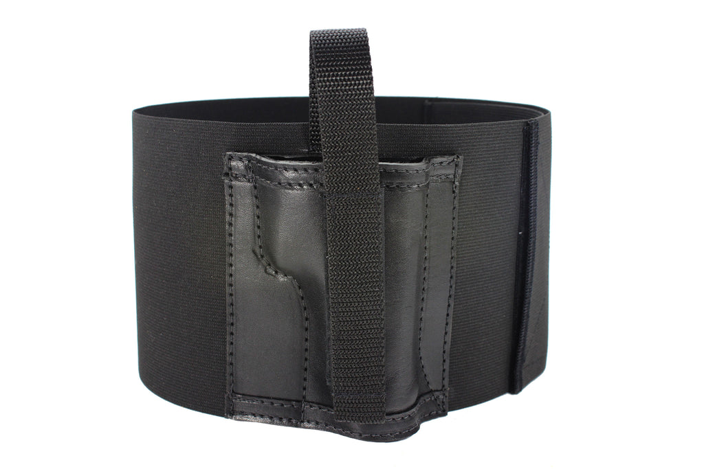 6" Wide One Gun CCW Belly Band with Leather Holster Daltech Force
