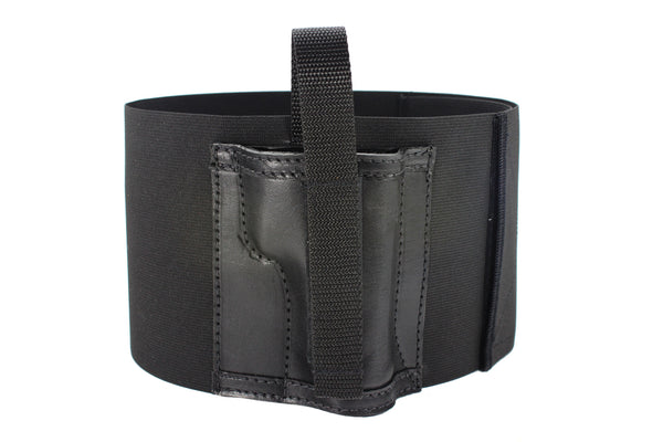6 Inch Wide One Gun LEATHER Belly Band Holster