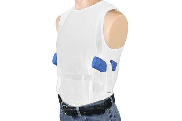 Two Gun Shoulder Holster Sleeveless T-Shirt