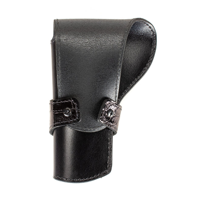 Black Alligator Banded Western Revolver Holster
