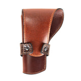 Brown Alligator Banded Western Revolver Holster