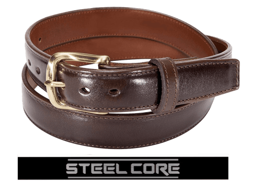 Italian Leather Steel Core Holster Belt