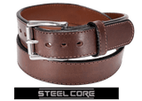 Brown Steel Core Bullhide Gun Belt