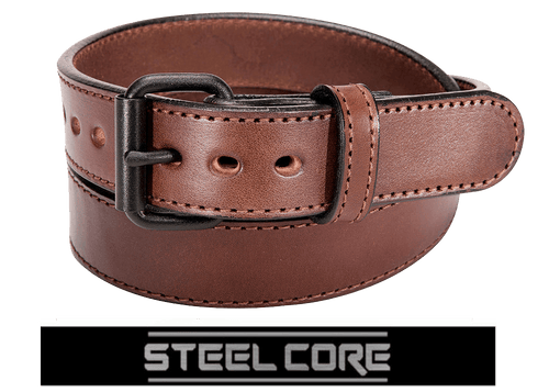 Brown Tactical Steel Core Gun Belt