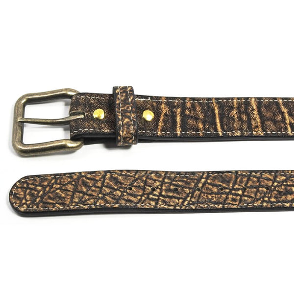 Tree Bark Elephant Hide Gun Belt