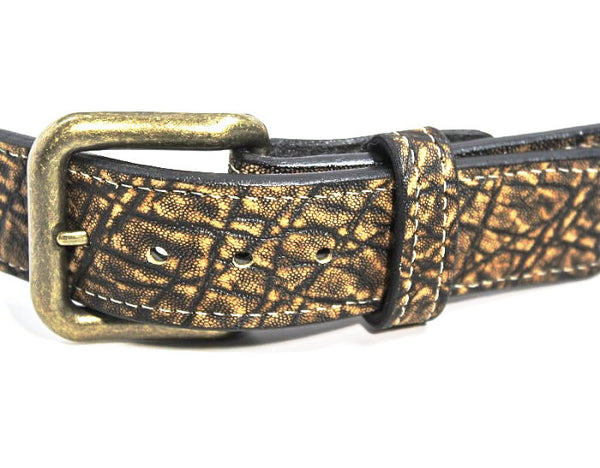 Tree Bark Elephant Hide Gun Belt