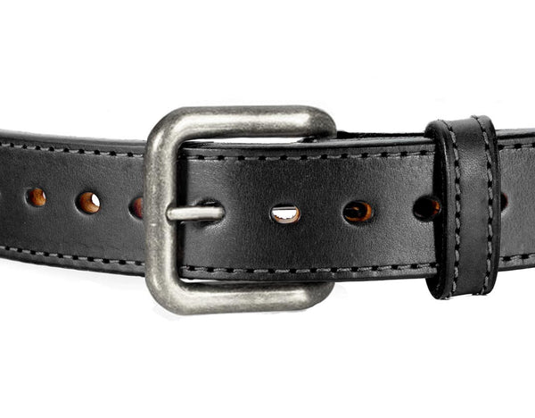 Dual Layer Stitched Horse Hide Leather Gun Belt