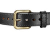 Dual Layer Stitched Horse Hide Leather Gun Belt