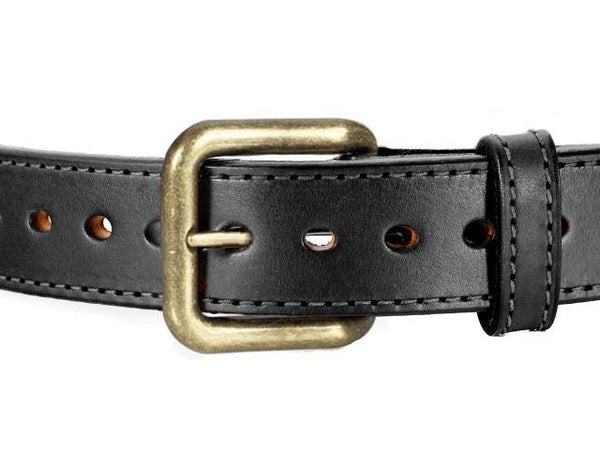 DUAL LAYER STITCHED HORSE HIDE LEATHER GUN BELT