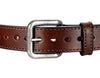 Dual Layer Stitched Horse Hide Leather Gun Belt