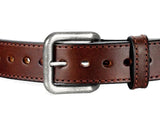 Extra Thick Stitched Horse Hide Belt - 1.5