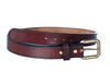 Extra Thick Stitched Horse Hide Belt - 1.5