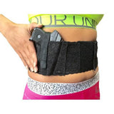 4 Inch Wide Women's Lace Belly Band Holster, Black or White