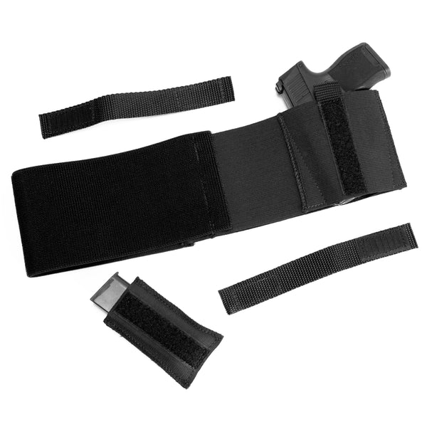 Black One Gun Modular Belly Band Holster Daltech Force