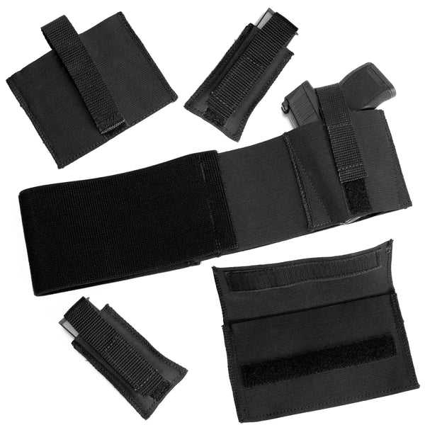 Black One Gun Modular Belly Band Holster Daltech Force