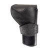 Black Ostrich Banded Western Revolver Holster