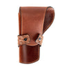 Brown Ostrich Banded Western Revolver Holster