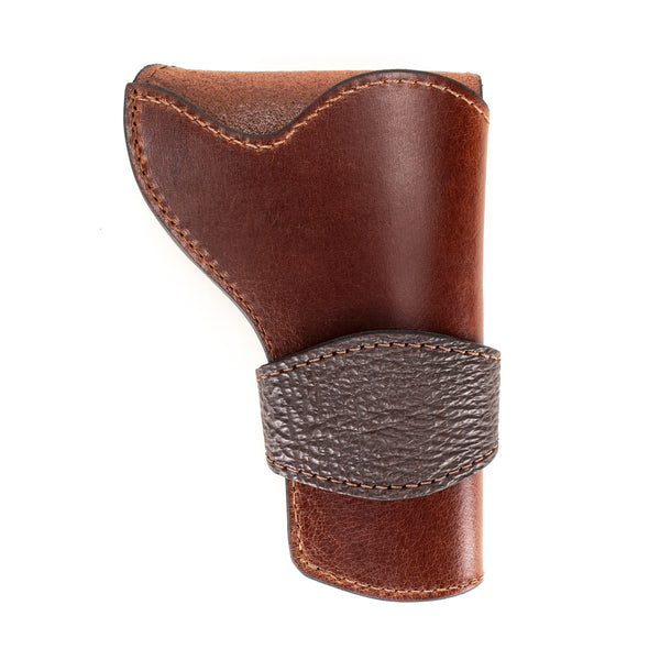 Brown Shark Banded Western Revolver Holster