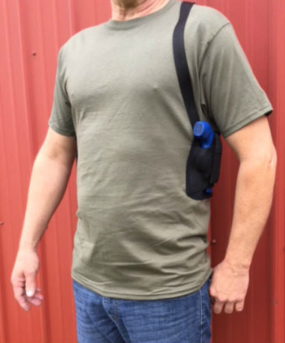 ONE GUN TWO MAG SHOULDER HOLSTER CONCEALMENT T-SHIRT