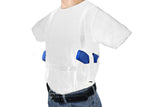 TWO GUN SHOULDER HOLSTER CONCEALMENT T-SHIRT